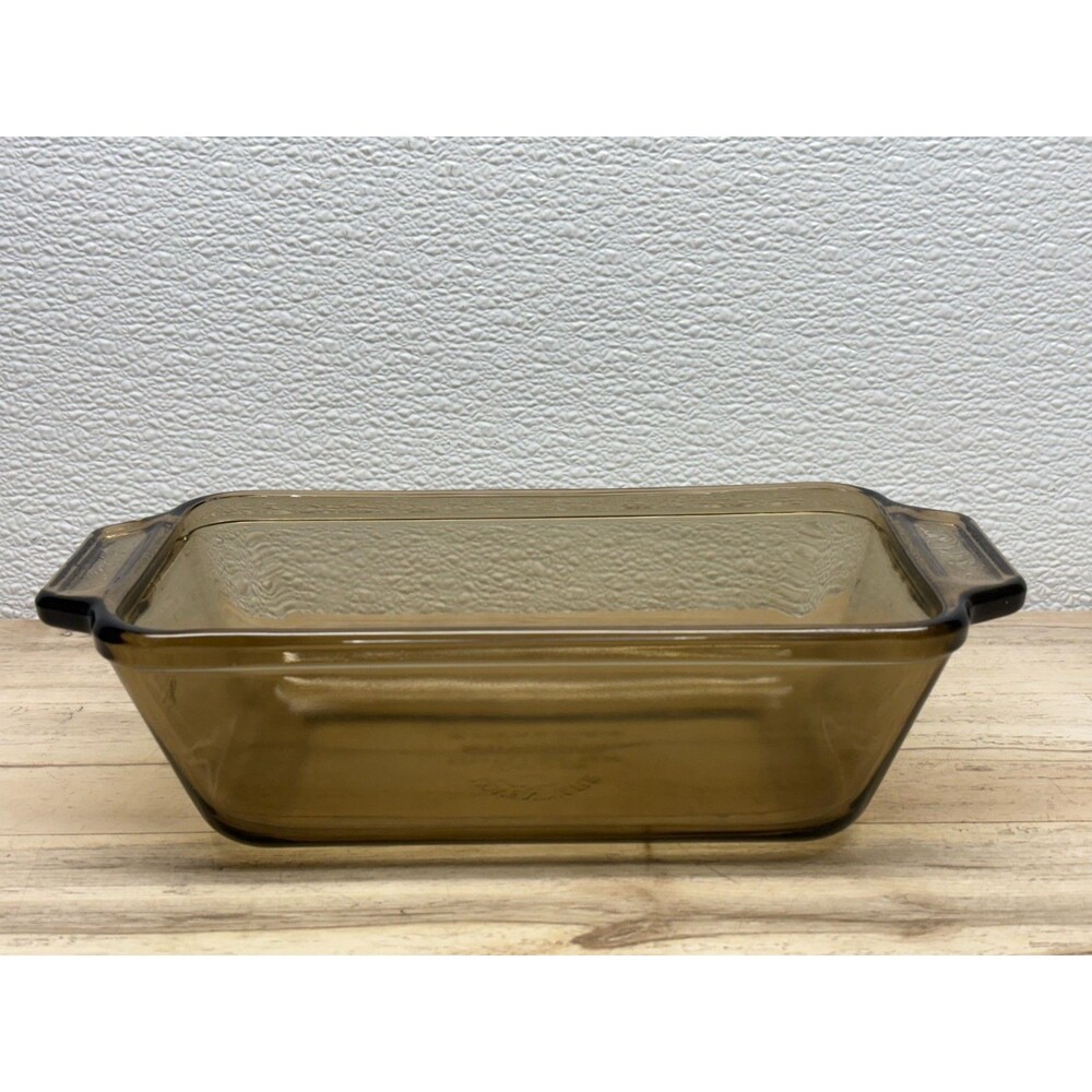 Vtg Lovenware Smoke Brown Glass Loaf Dish 1.5qt 5.25" X 9" X 2.75" Made In USA